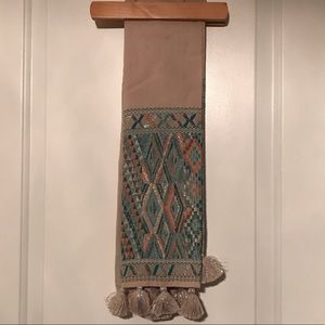 J. Crew embroidered scarf